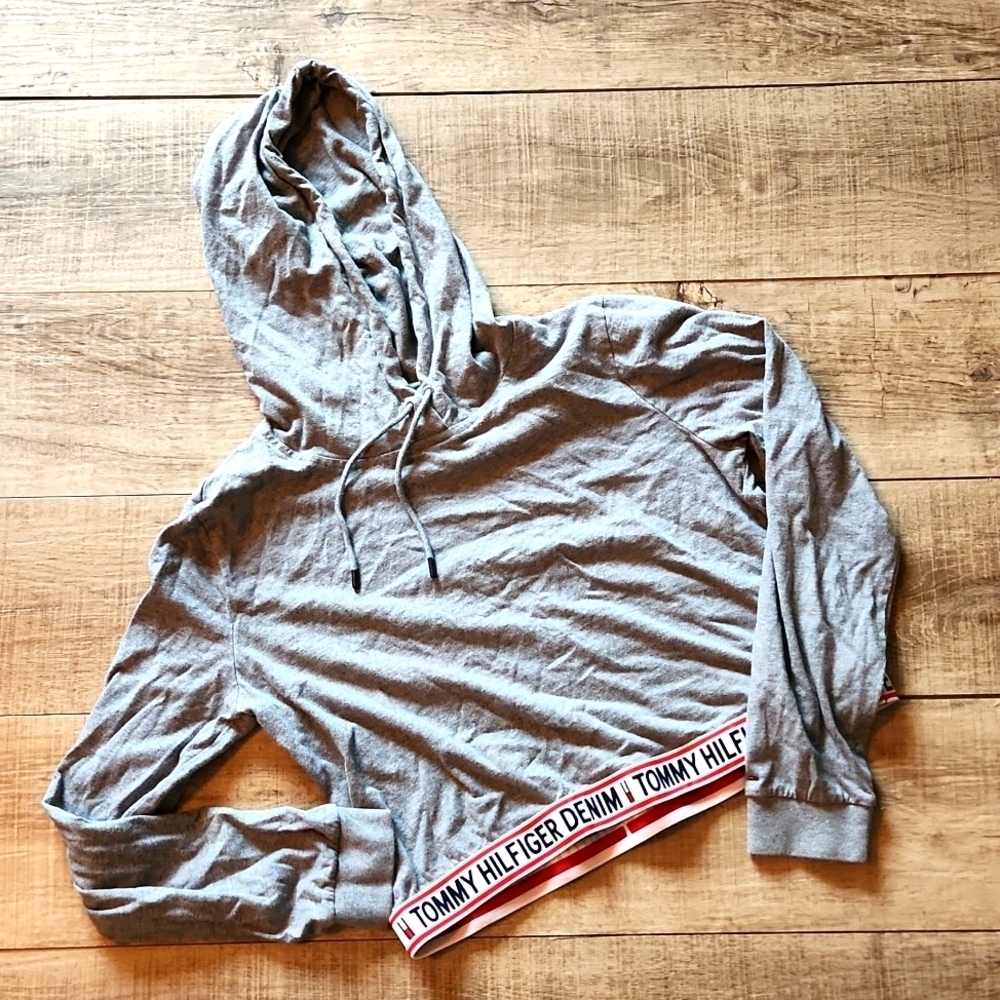 Tommy Hilfiger Denim Cropped Hoodie